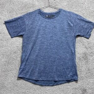 REI Co-op Men Blue Heather 100% Polyester Short Sleeves Crew Neck T-Shirt Size M